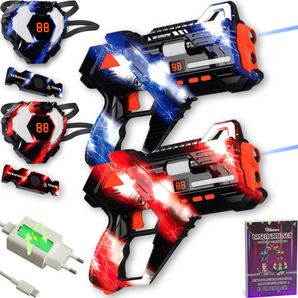 Rechargeable Laser Game Set Incl. Educational Booklet